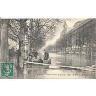 Paris - Inondations de Janvier 1910 - L'Avenue d'Antin